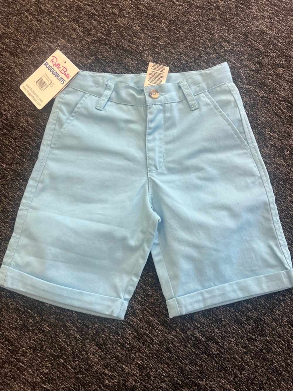 RuggedButts Light Blue Girls' Shorts - Size 5